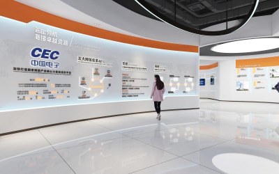 现代科技展厅3D模型下载